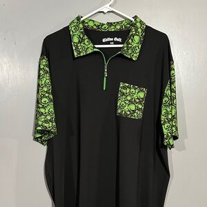 Black and Green Polo Shirt